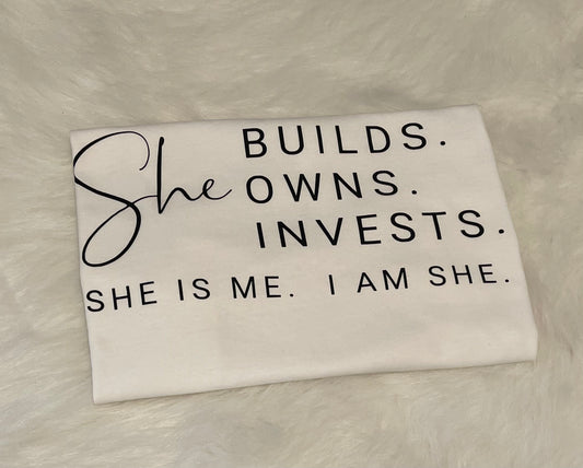 “She Builds Owns Invests”